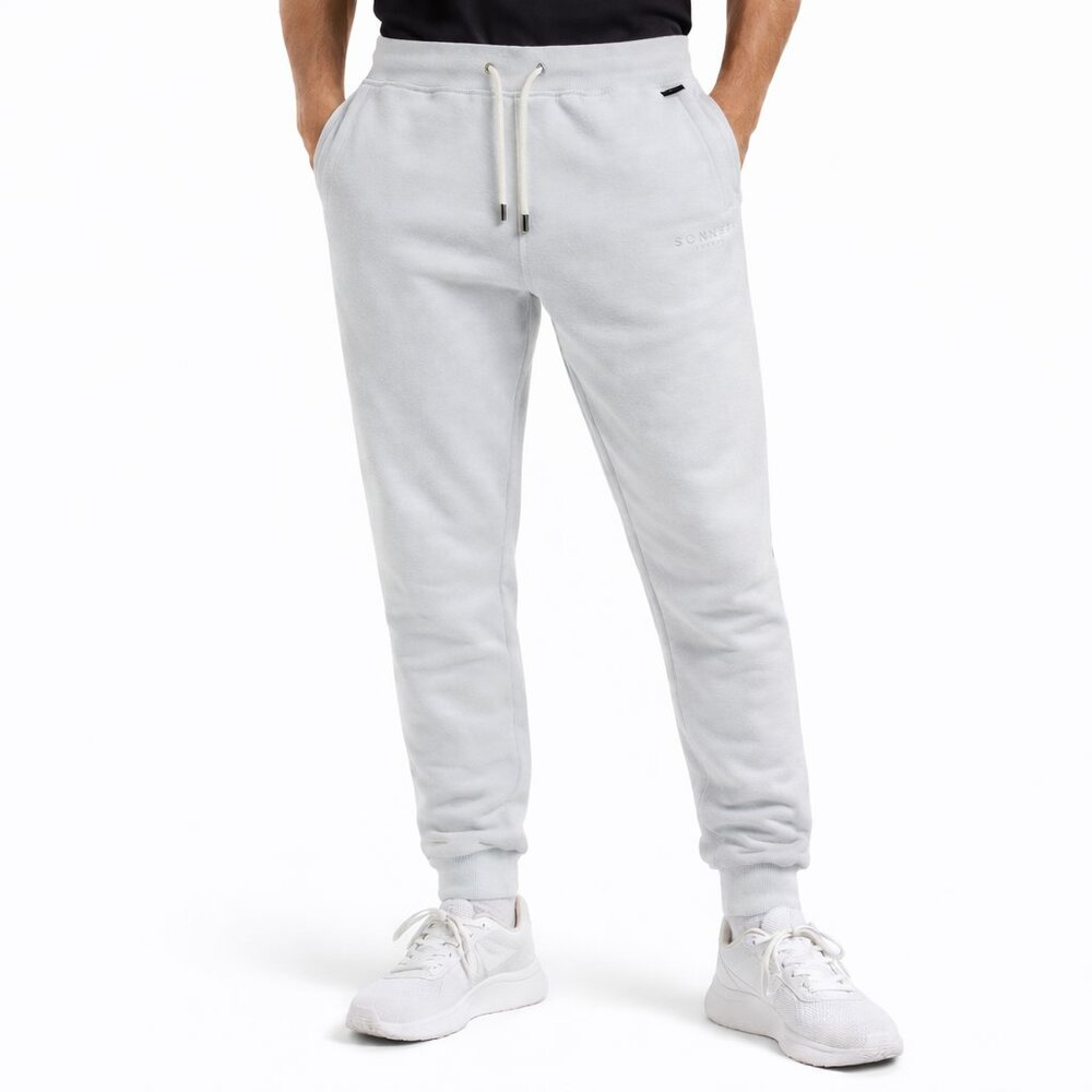 Sonneti London Off White Light Gray Slim Jogger Tapered Lounge Sweatpants Size L